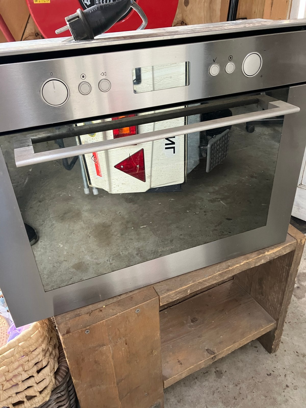 Whirlpool AMW 840 IX Combimagnetron - Inbouw, Combimagnetron, Gebruikt, 60 cm of meer, Grill