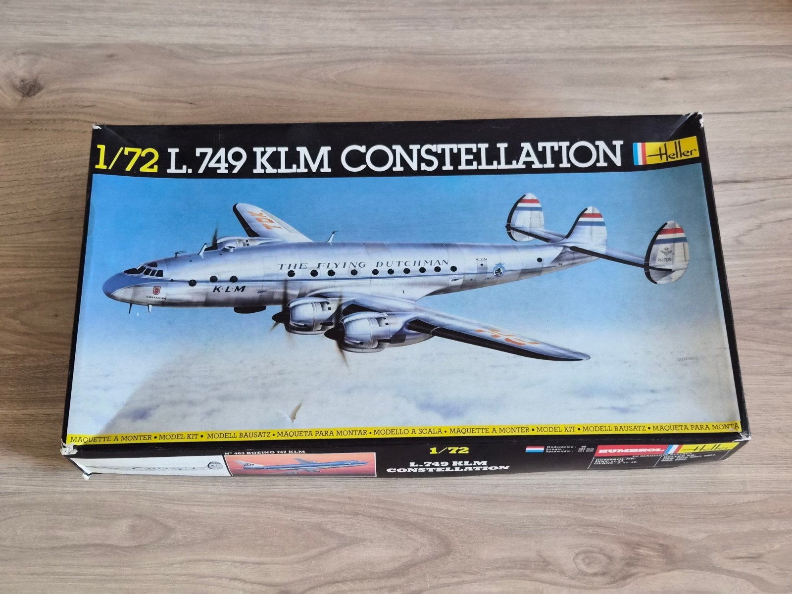Heller L-749 KLM Constellation 1:72 modelbouw vliegtuig, 1:72 tot 1:144, Nieuw, Ophalen of Verzenden, Vliegtuig