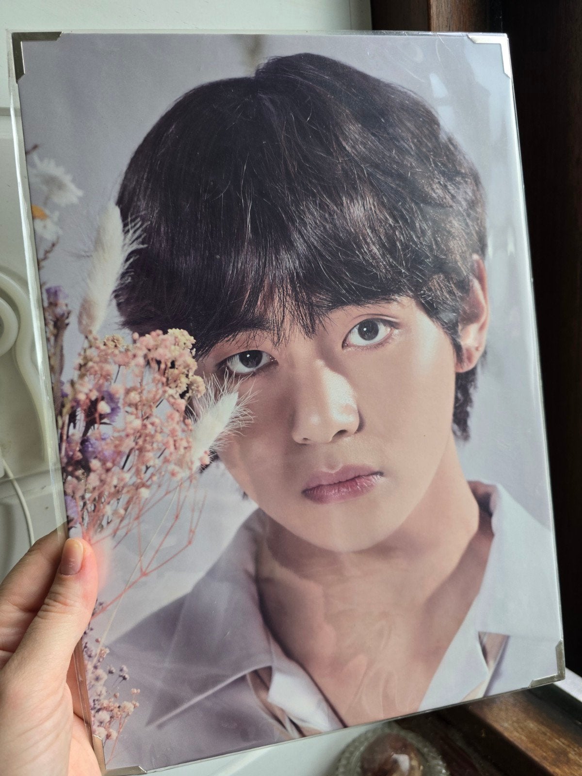 BTS World Tour Love Yourself Premium Photo V, Ophalen of Verzenden, Zo goed als nieuw, Foto of Kaart