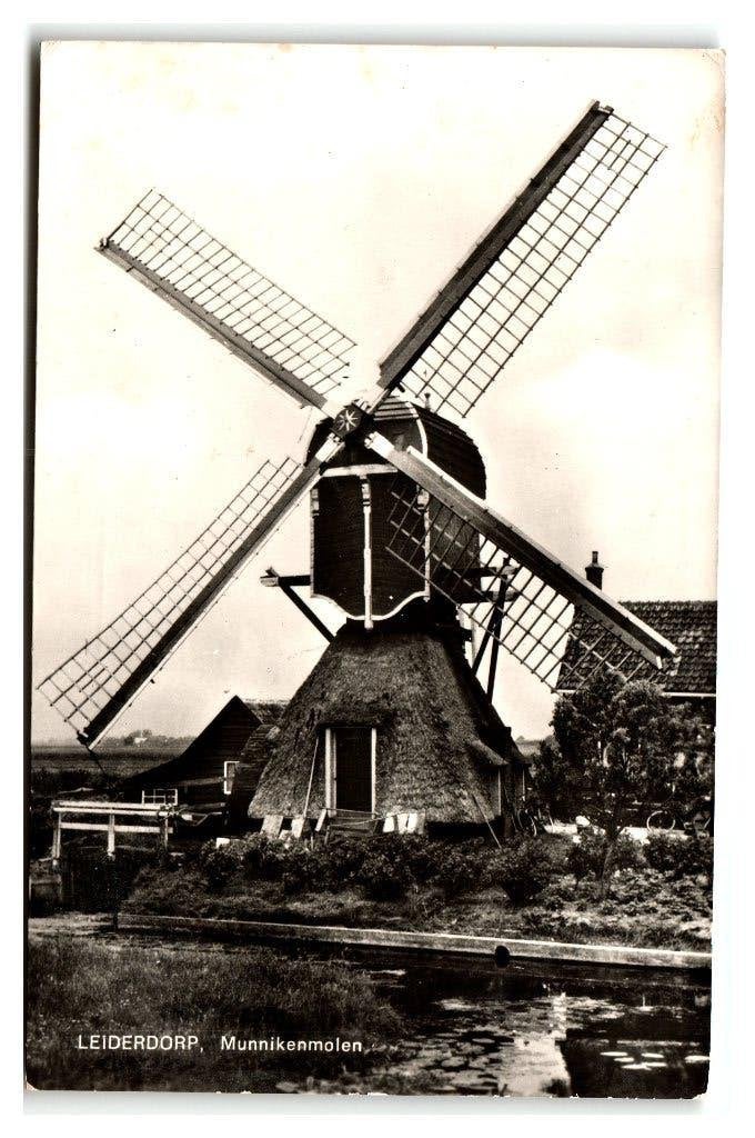 Leiderdorp, Munnikenmolen, Verzenden, 1960 tot 1980, Gelopen, Zuid-Holland