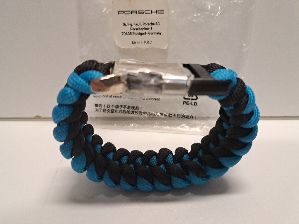 Porsche Macan paracord armband, Ophalen of Verzenden, Nieuw, Blauw, Overige materialen