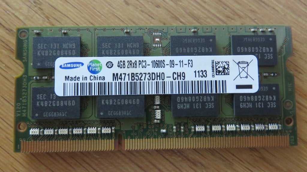 Samsung 4GB PC3 10600S   Laptop, DDR3, Ophalen of Verzenden, Zo goed als nieuw, Laptop