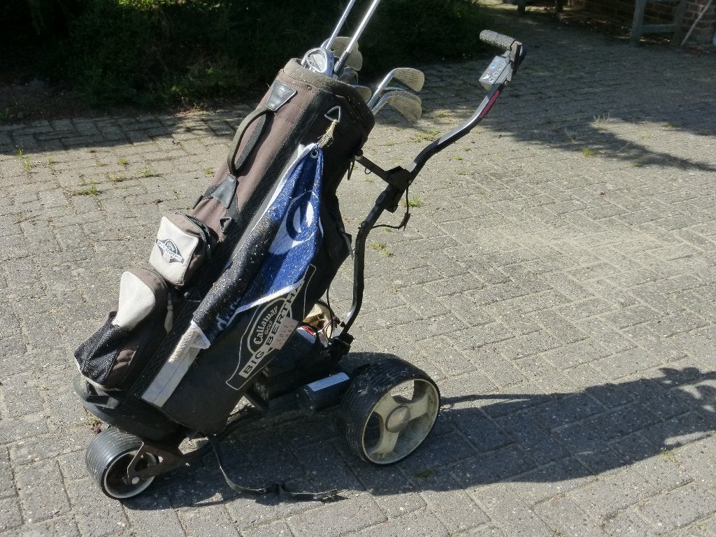 elektrische golftrolley, Ophalen, Gebruikt, Golfkar, Overige merken