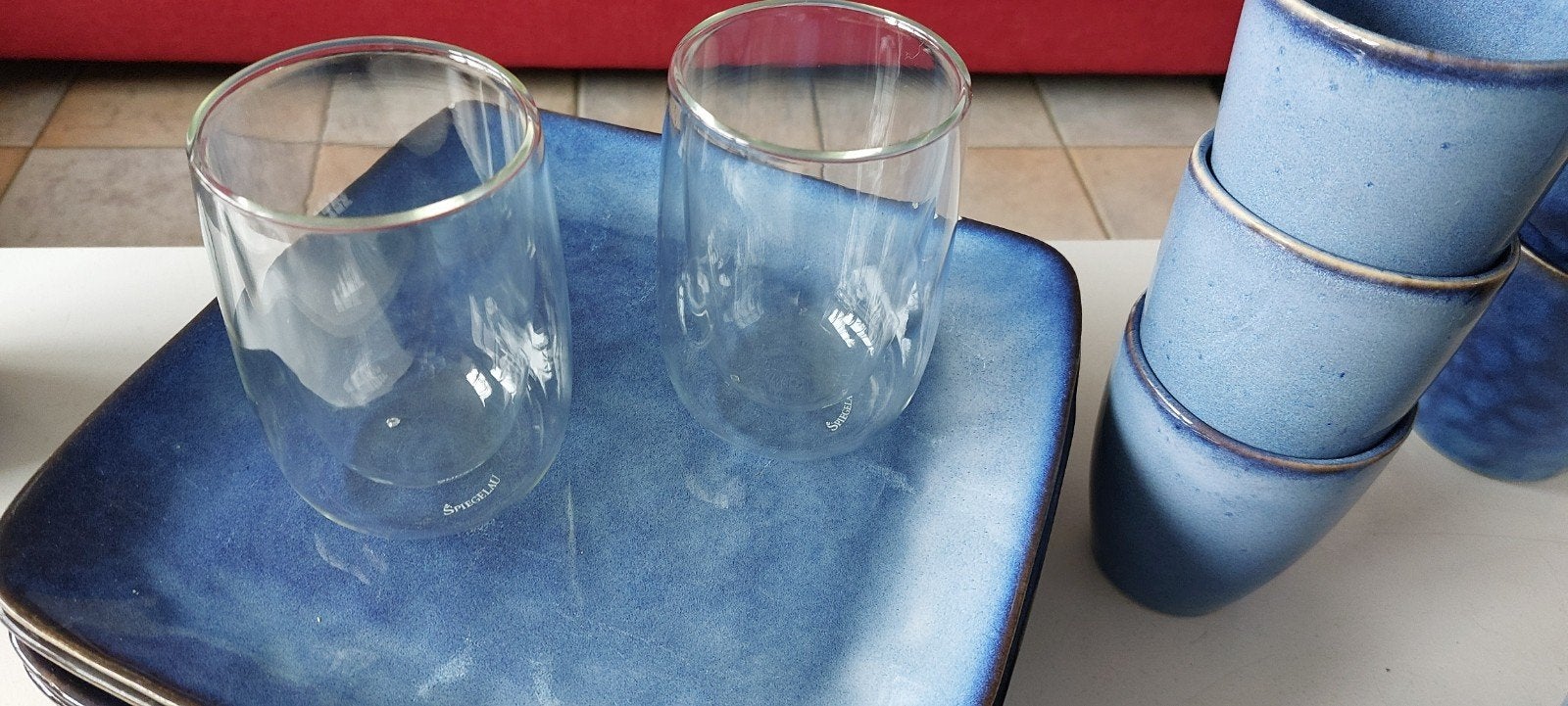 theeglazen dubbelwandig nieuw, Glas of Glazen, Nieuw, Ophalen of Verzenden, Glas