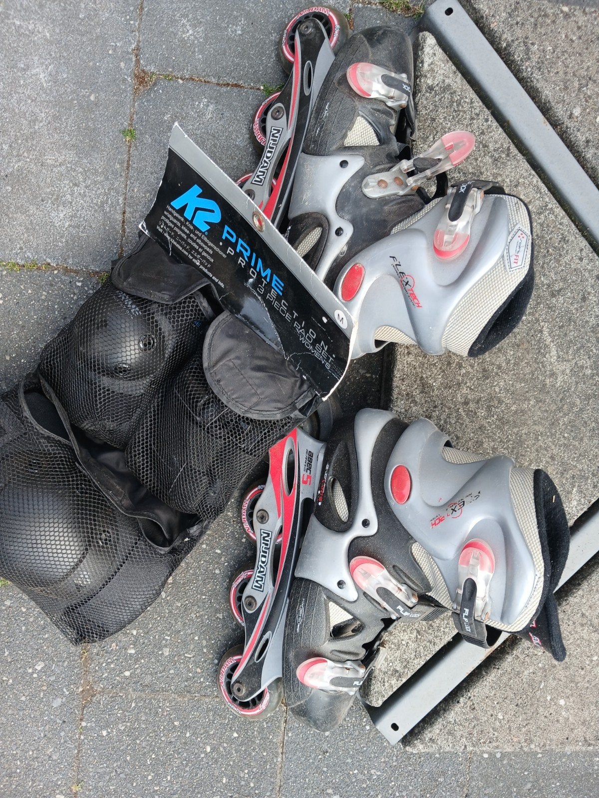 Nijdam inline skates met K2 beschermset maat 40, Ophalen, Gebruikt, Overige typen, Nijdam