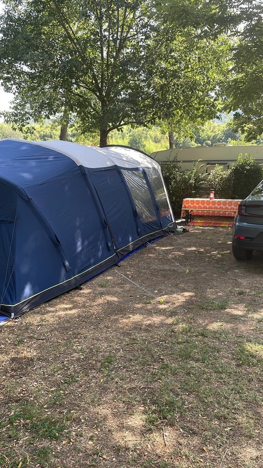 Outwell Hayward Lake 6ATC opblaasbare familietent 2022, Caravans en Kamperen, Ophalen of Verzenden, Gebruikt, Tot en met 6