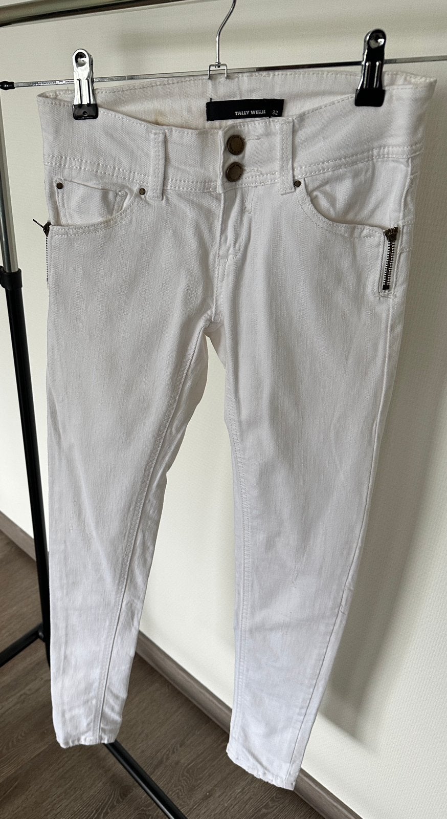 Tally Weijl Witte Skinny Jeans – Maat, Ophalen of Verzenden, Zo goed als nieuw, Wit, W27 (confectie 34) of kleiner