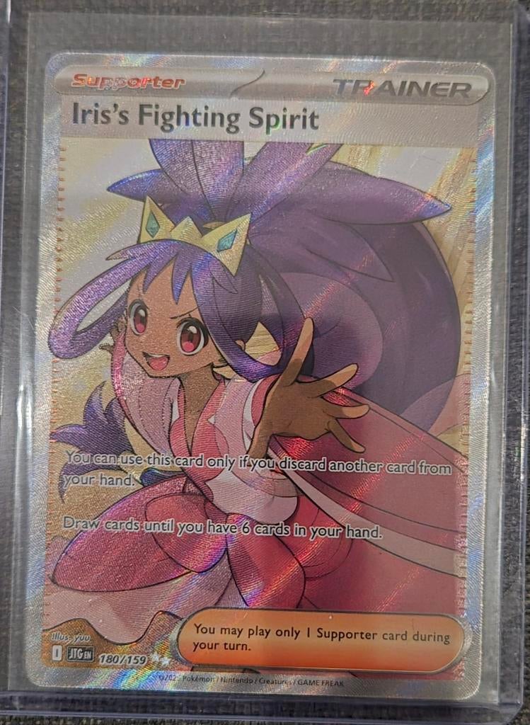 Iris's Fighting Spirit Full Art Trainer Kaart Pokémon, Ophalen of Verzenden, Nieuw, Losse kaart, Foil