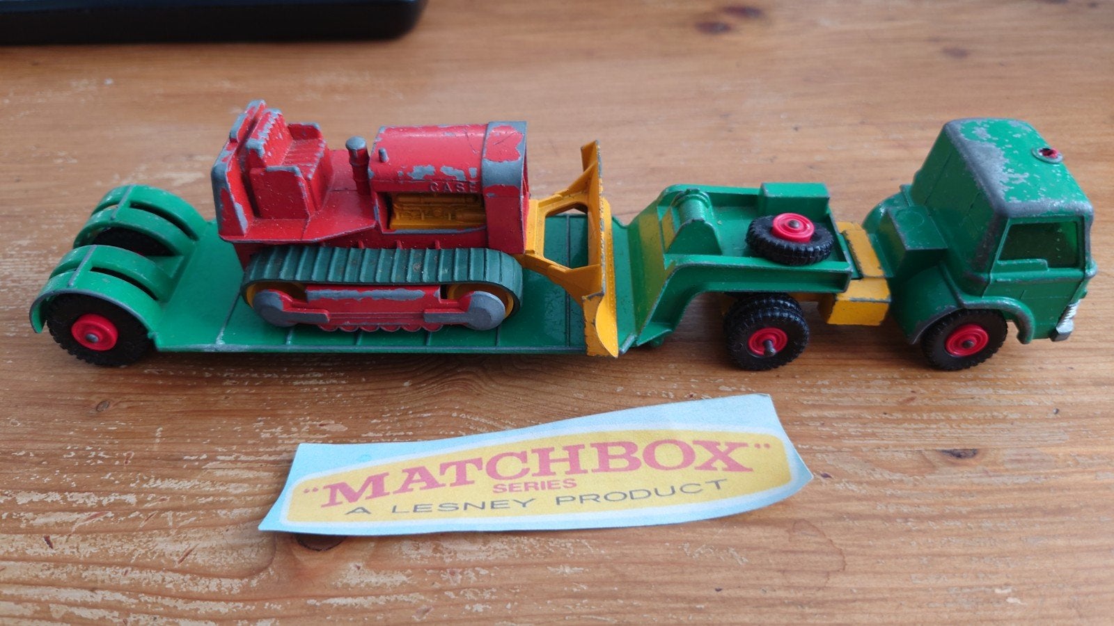 Matchbox King Size K-17 Ford Tractor & Dyson Low-Loade, Ophalen of Verzenden