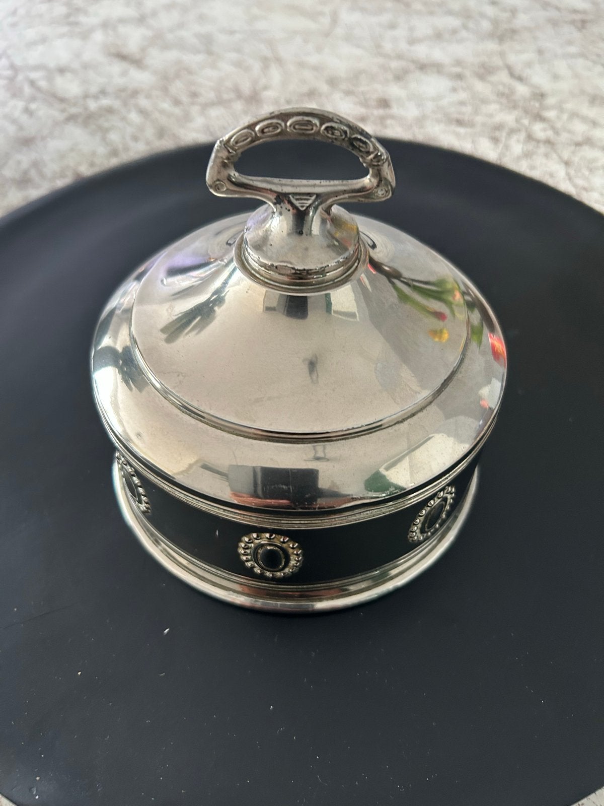 Vintage Verzilverde Boterkoeler, Ophalen of Verzenden