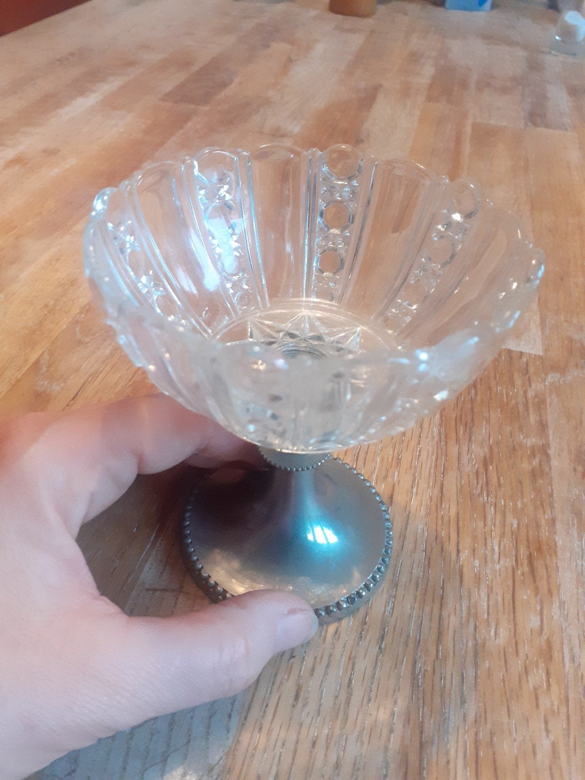 zilver en geslepen glas.l, Antiek en Kunst, Ophalen