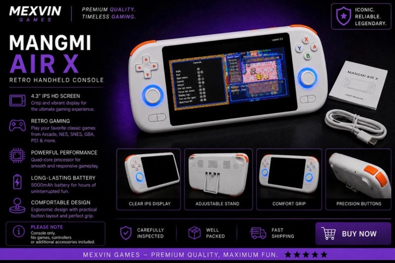 Mangmi Air X Retro Handheld Console - Nieuw, Ophalen of Verzenden, Overige merken, Nieuw