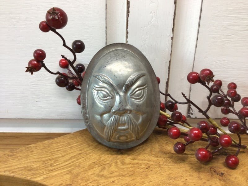 Brocante halve chocoladevorm, Antiek en Kunst, Ophalen of Verzenden