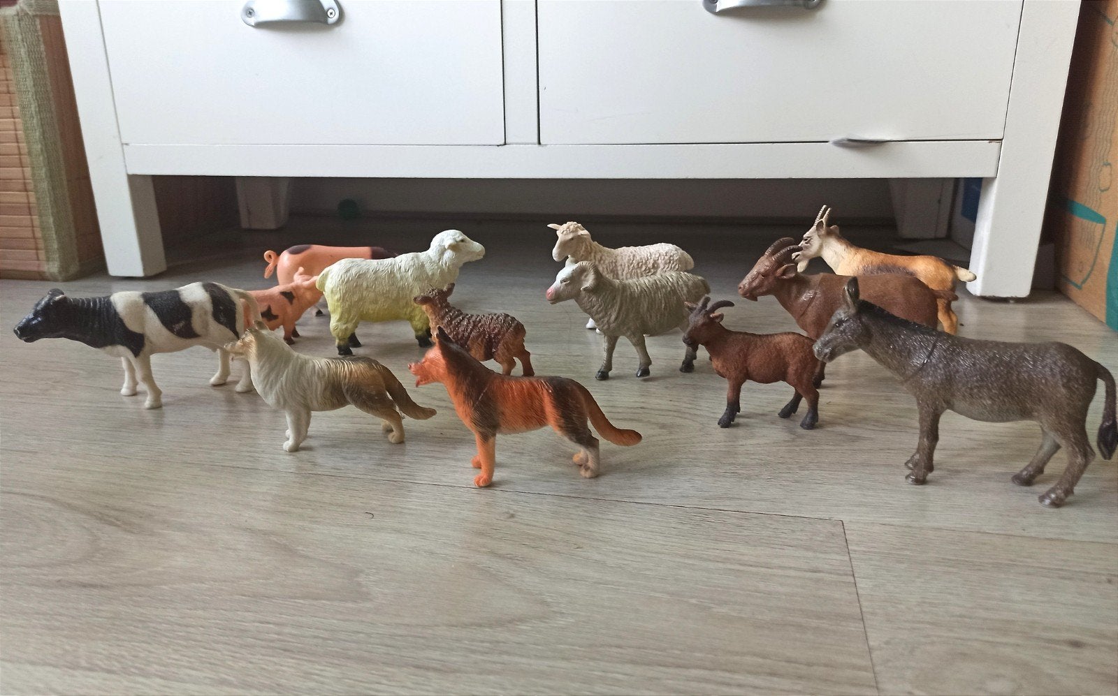 Boerderijdieren speelgoedfiguren (geen Schleich), Kinderen en Baby's, Speelgoed | Actiefiguren, Ophalen of Verzenden, Gebruikt