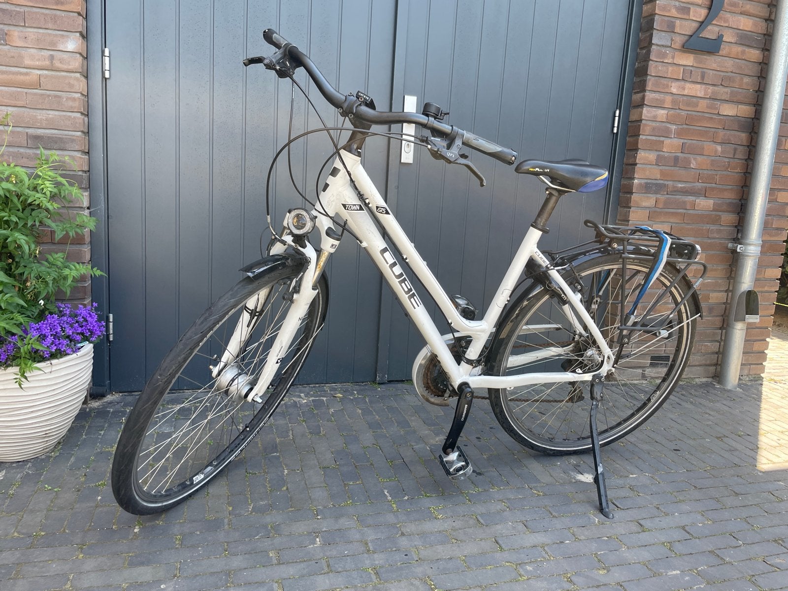 Cube Town Damesfiets - Wit, Goede Staat, Velgrem, Versnellingen, Ophalen, Overige merken
