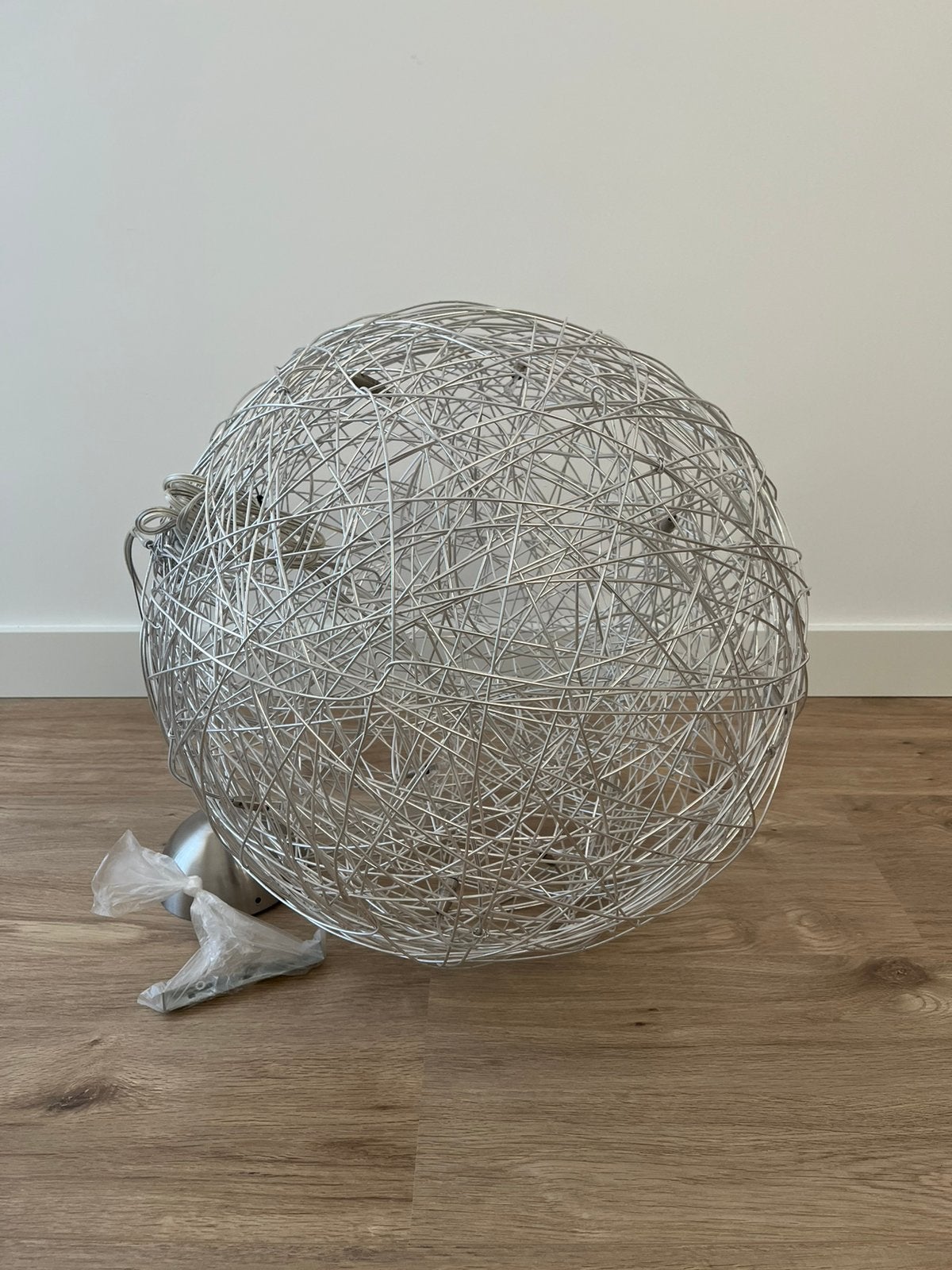Rietveld Draadbol lamp 50cm, Overige fittingen, Ophalen of Verzenden, Zo goed als nieuw, Metaal