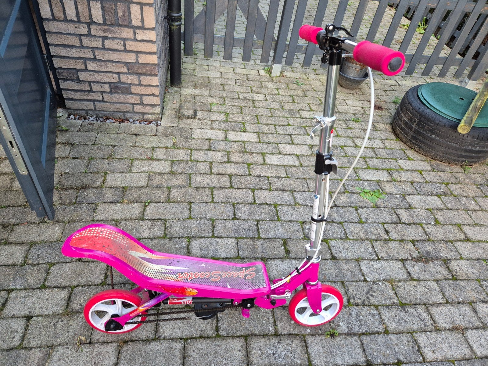 Roze step - Space Scooter, Ophalen, Gebruikt, Gewone step, Space Scooter