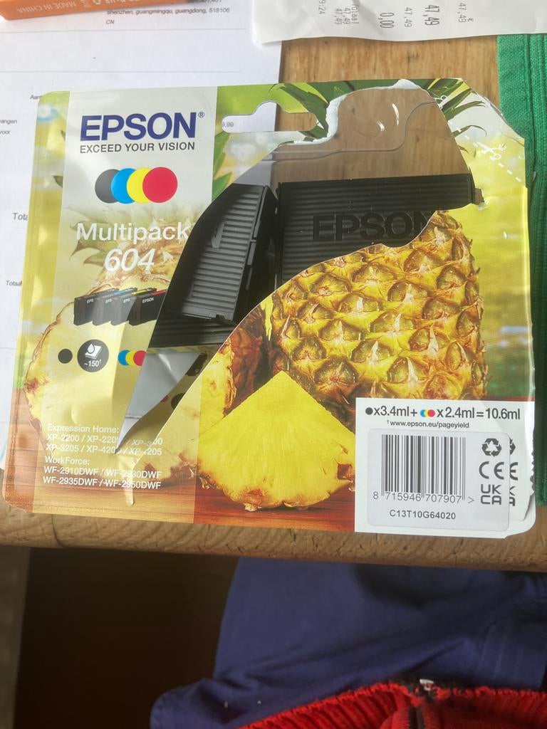 Epson cartridges Multipack 604, Ophalen, Zo goed als nieuw