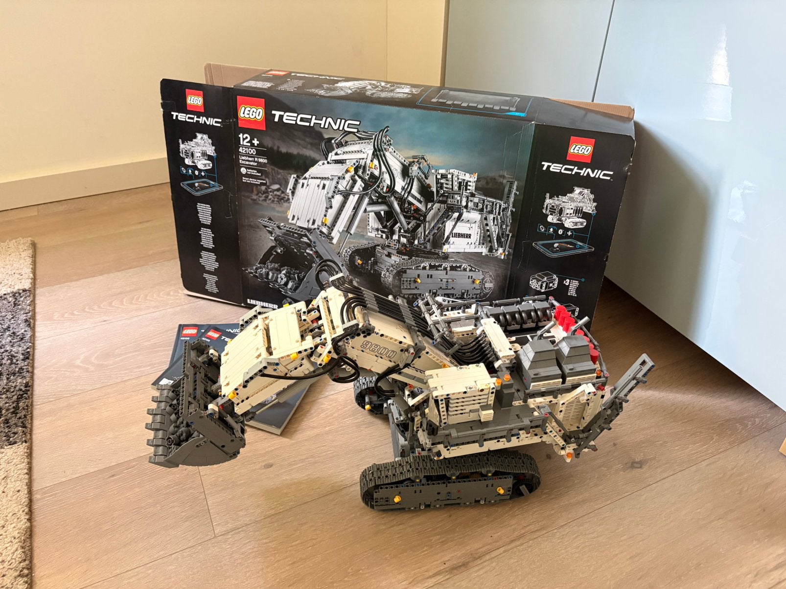 LEGO Technic 42100 - Liebherr R 9800 Excavator, Ophalen, Zo goed als nieuw, Overige schalen, Auto offroad