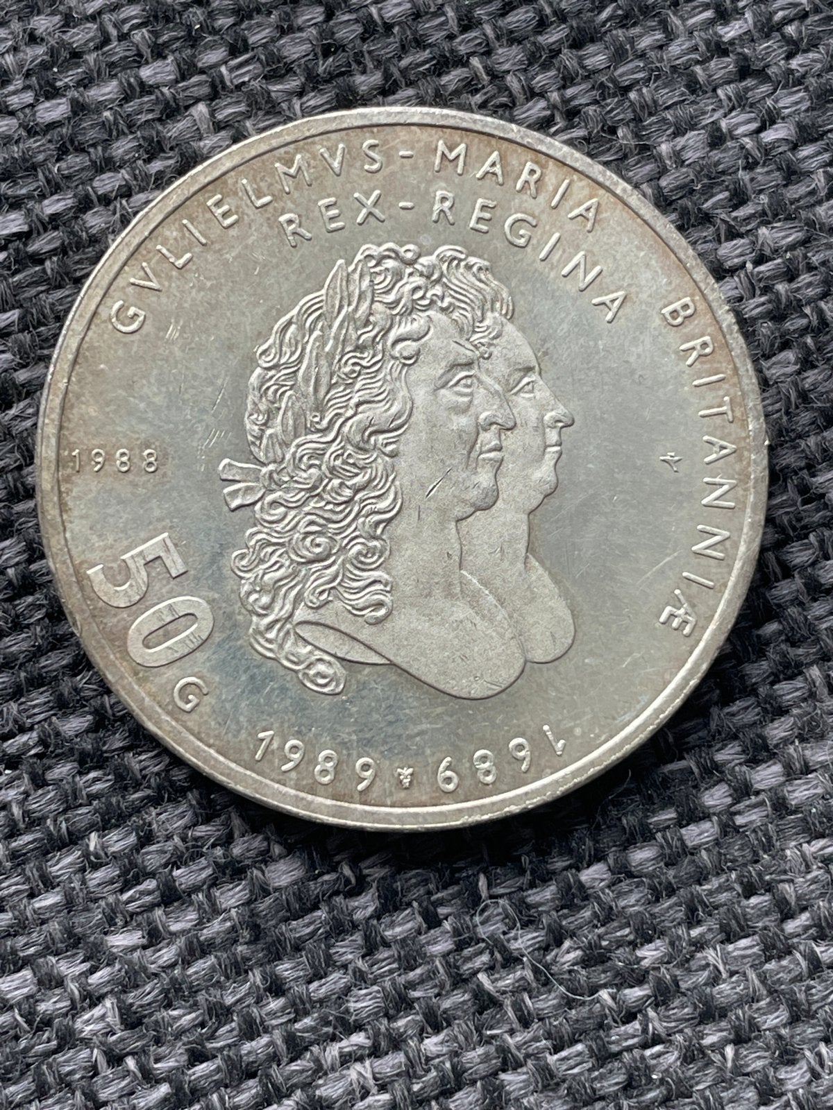Zeldzame 50 Gulden Munt Koningin Beatrix 1989, Ophalen of Verzenden, Koningin Beatrix, 50 gulden, Losse munt