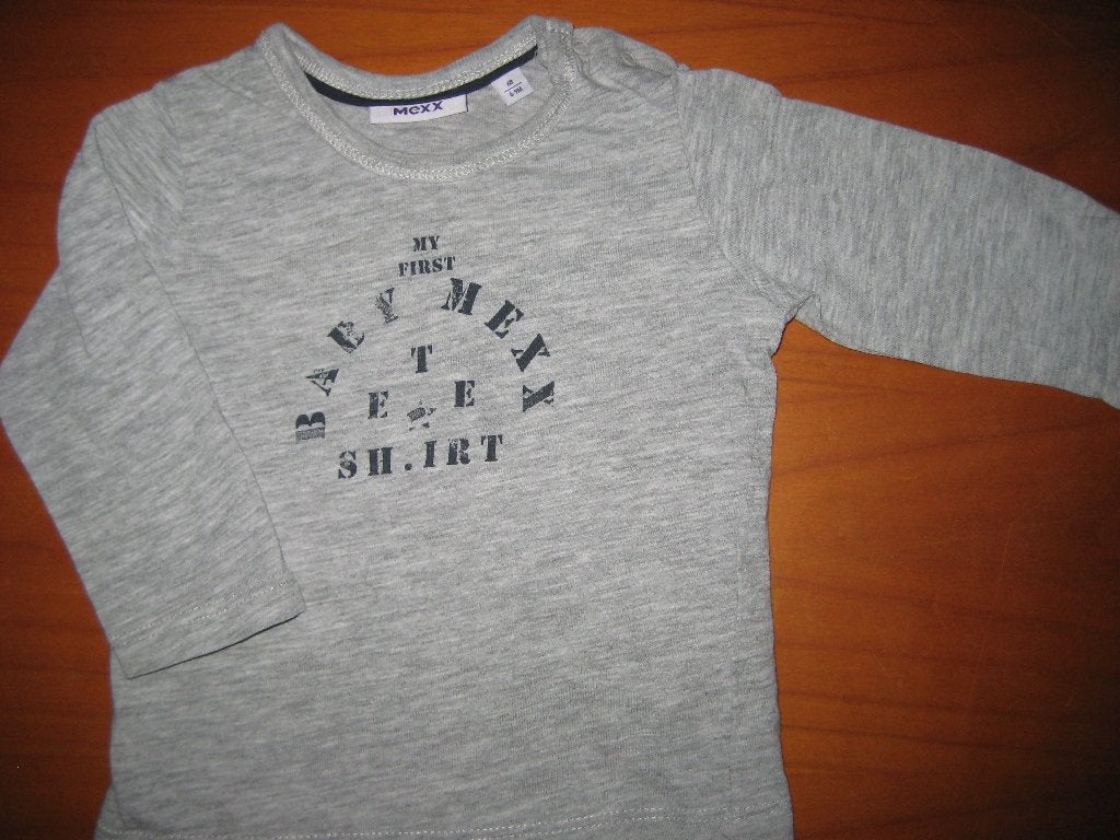 Grijs Mexx shirt, 68, Mexx, Jongetje of Meisje, Ophalen of Verzenden, Zo goed als nieuw