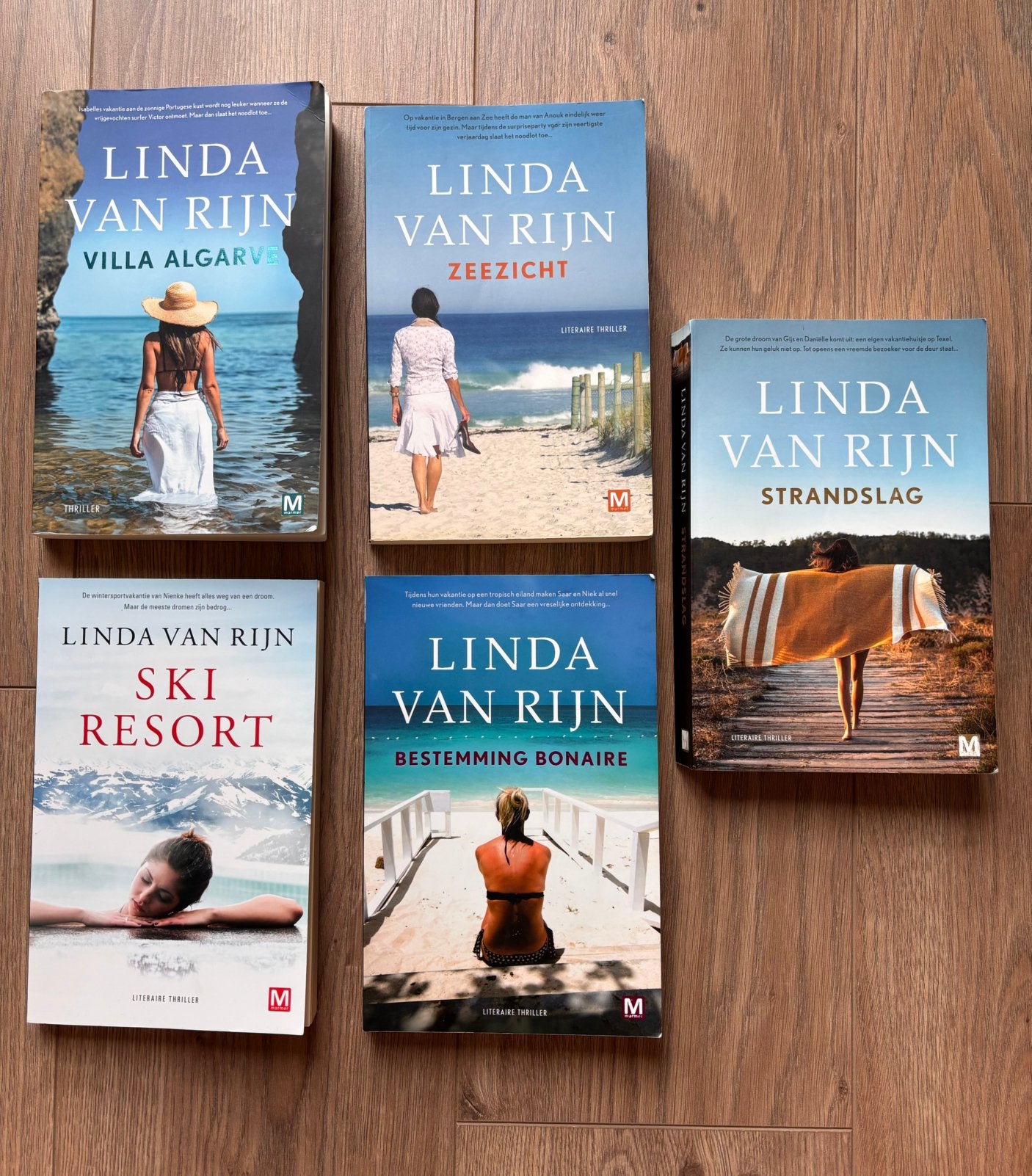 5 boeken van Linda van Rijn - literaire trillers, Ophalen of Verzenden, Gelezen