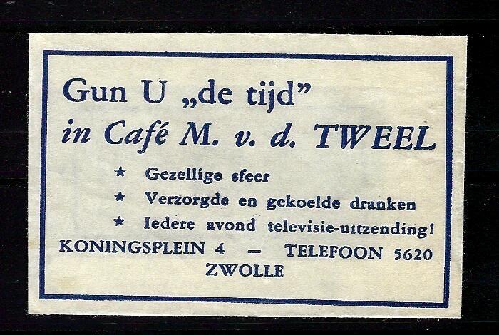 17 Zwolle cafe TWEEL, Ophalen of Verzenden, Nederland