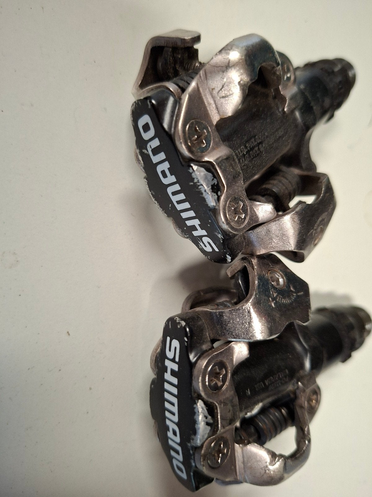 Shimano SPD PD-M520 pedalen - Mountainbike trappers, Fietsen en Brommers, Fietsonderdelen, Crankstel of Pedalen, Gebruikt, Staal