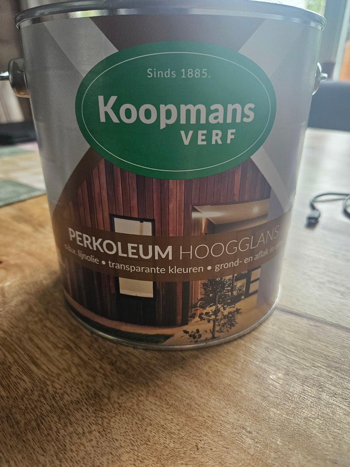 Koopmans Perkoleum Hoogglans Blank + UV - 2,5 liter, Overige kleuren, Nieuw, Ophalen of Verzenden, Verf