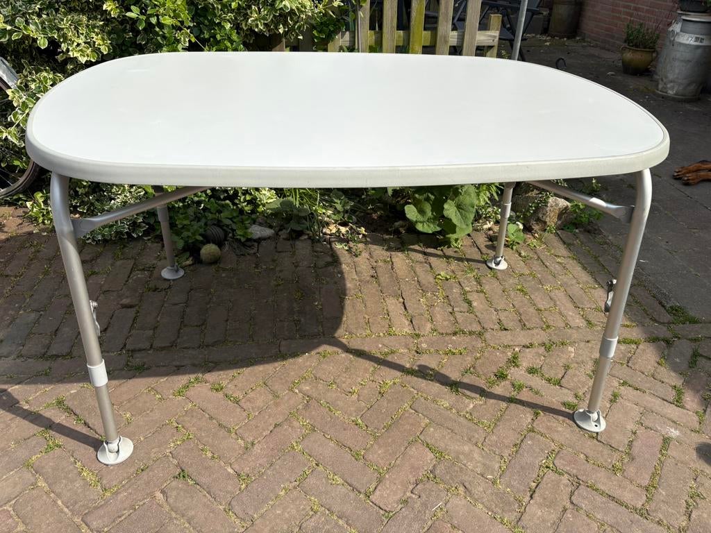 Campingtafel Westfield wit 130x90, Caravans en Kamperen, Ophalen, Gebruikt, Campingtafel