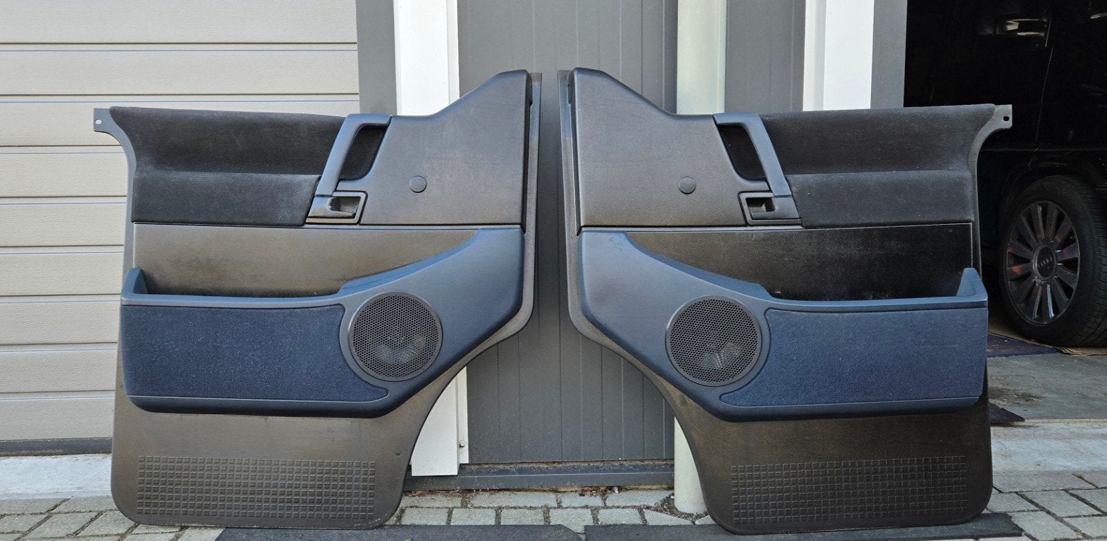 VW T4 Multivan Zwart  Lagune blauw Deurkaarten Deurpanelen, Auto-onderdelen, Ophalen