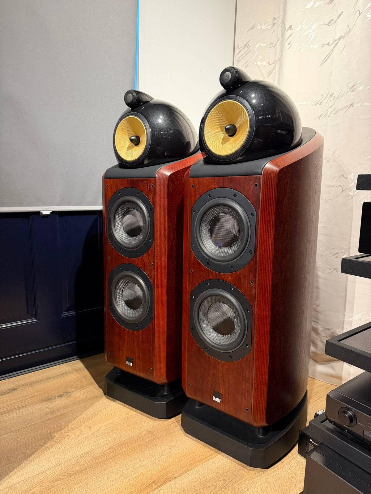 B&W 802D Diamond Luidsprekers Rosenut / Rosewood, Vloerstaande luidspreker, Basreflex, Ophalen of Verzenden, Zo goed als nieuw