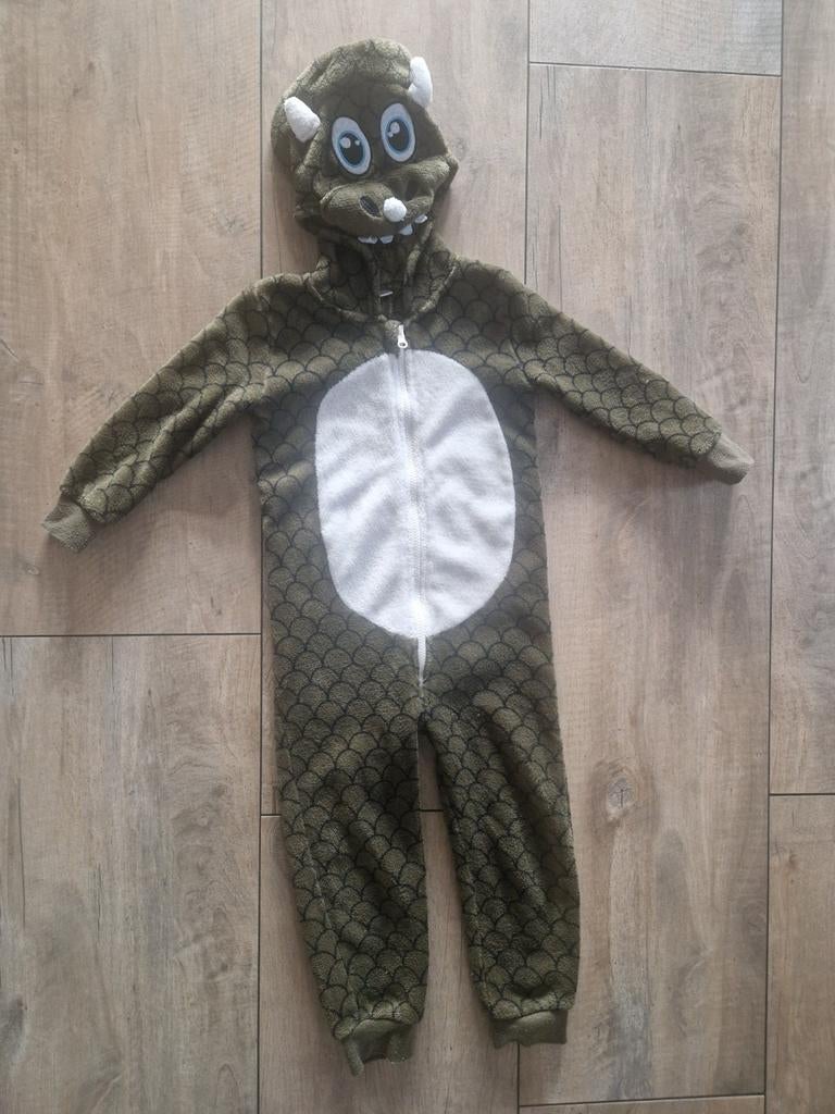 Groene onesie  maat 98/104, Kinderen en Baby's, Kinderkleding | Maat 98, Ophalen of Verzenden, Zo goed als nieuw, Jongen