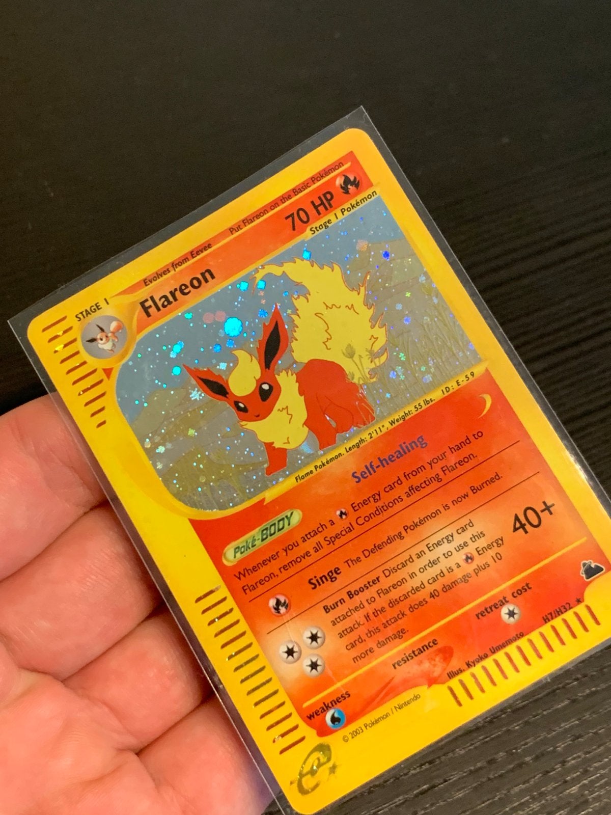 Flareon Skyridge Holo #7 - prachtige holo, Verzenden, Zo goed als nieuw, Losse kaart, Foil