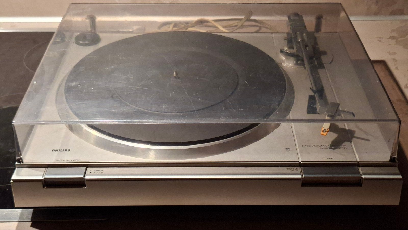 Philips F7130 Automatische Platenspeler, Ophalen of Verzenden, Gebruikt, Platenspeler, Philips