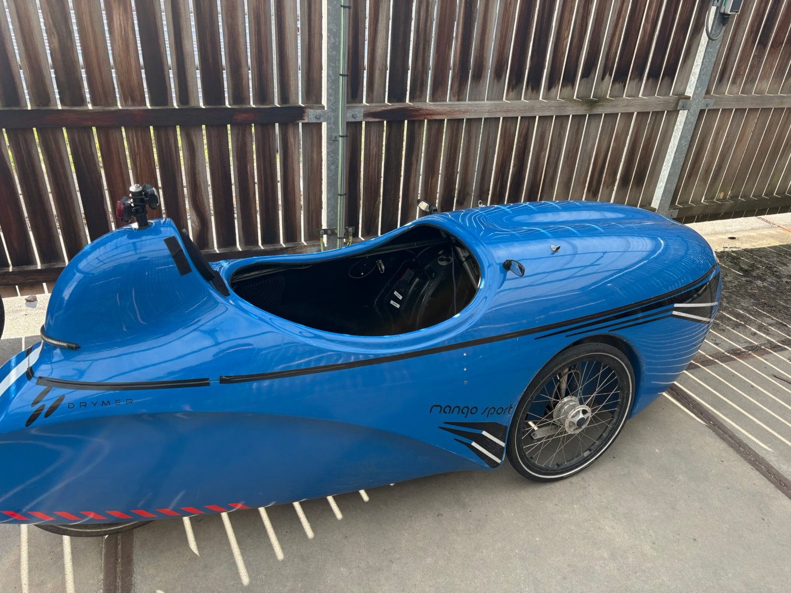 Velomobiel Mango Sport, Fietsen en Brommers, Fietsen | Ligfietsen, Gebruikt, Sinner, Bovenstuur, Trommelrem, Ophalen