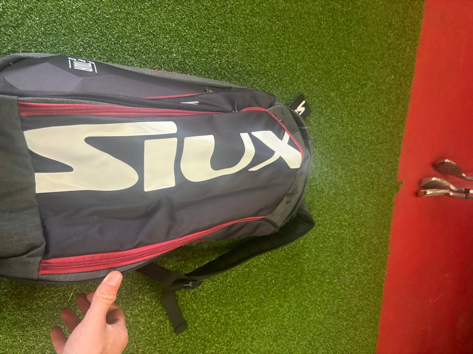 Siux Pro Tour Padel Tas - Zwart/Rood, 40 cm of meer, Ophalen of Verzenden, Zo goed als nieuw, Overige merken