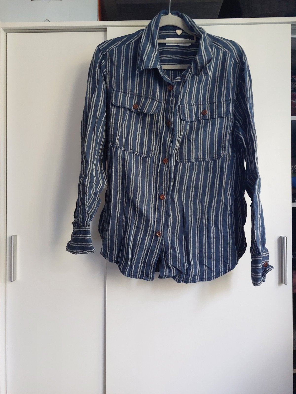Kings of Indigo 100% linnen blouse, nooit gedragen, Kleding | Dames, Kings of indigo, Blauw, Maat 42/44 (L), Nieuw