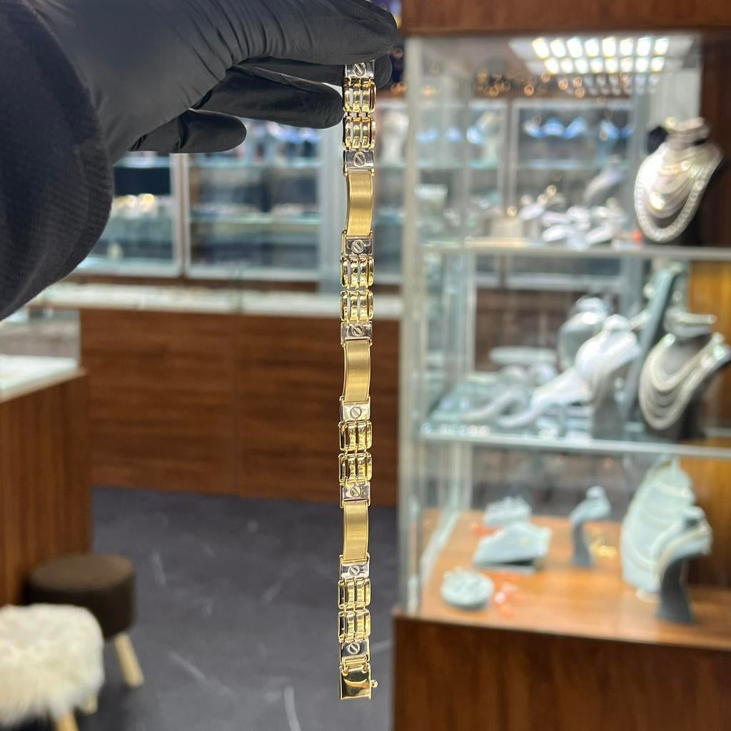 14k gouden armband heren, Ophalen of Verzenden, Zo goed als nieuw, Goud