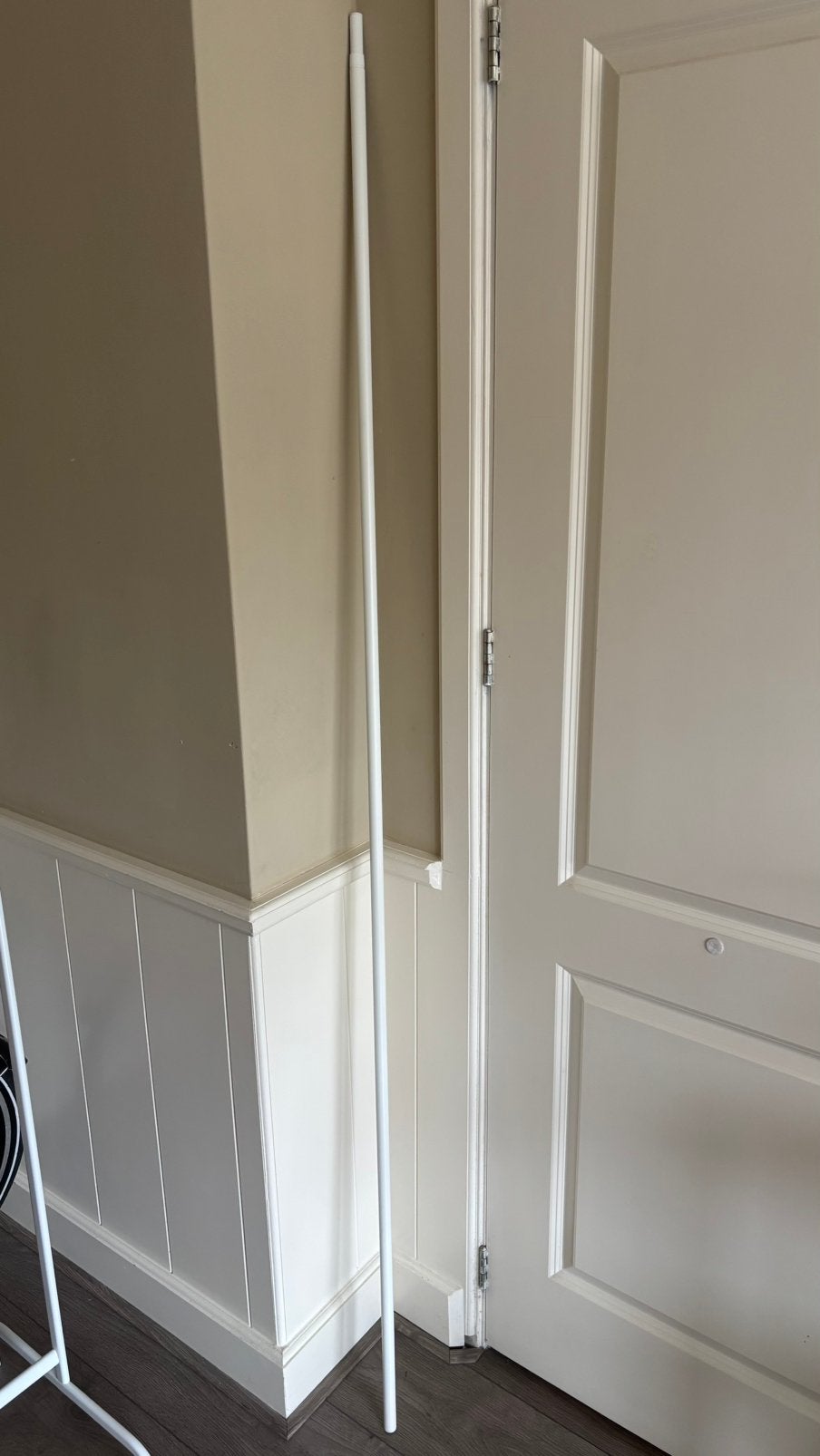 Curtains+curtain rod FREE, Ophalen, Zo goed als nieuw, Beige, 200 cm of meer