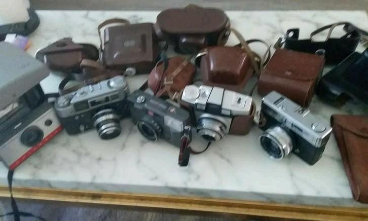 Vintage cameras en hoesjes, Audio, Tv en Foto, Fotocamera's Analoog, Ophalen of Verzenden, Gebruikt, Compact, Overige Merken