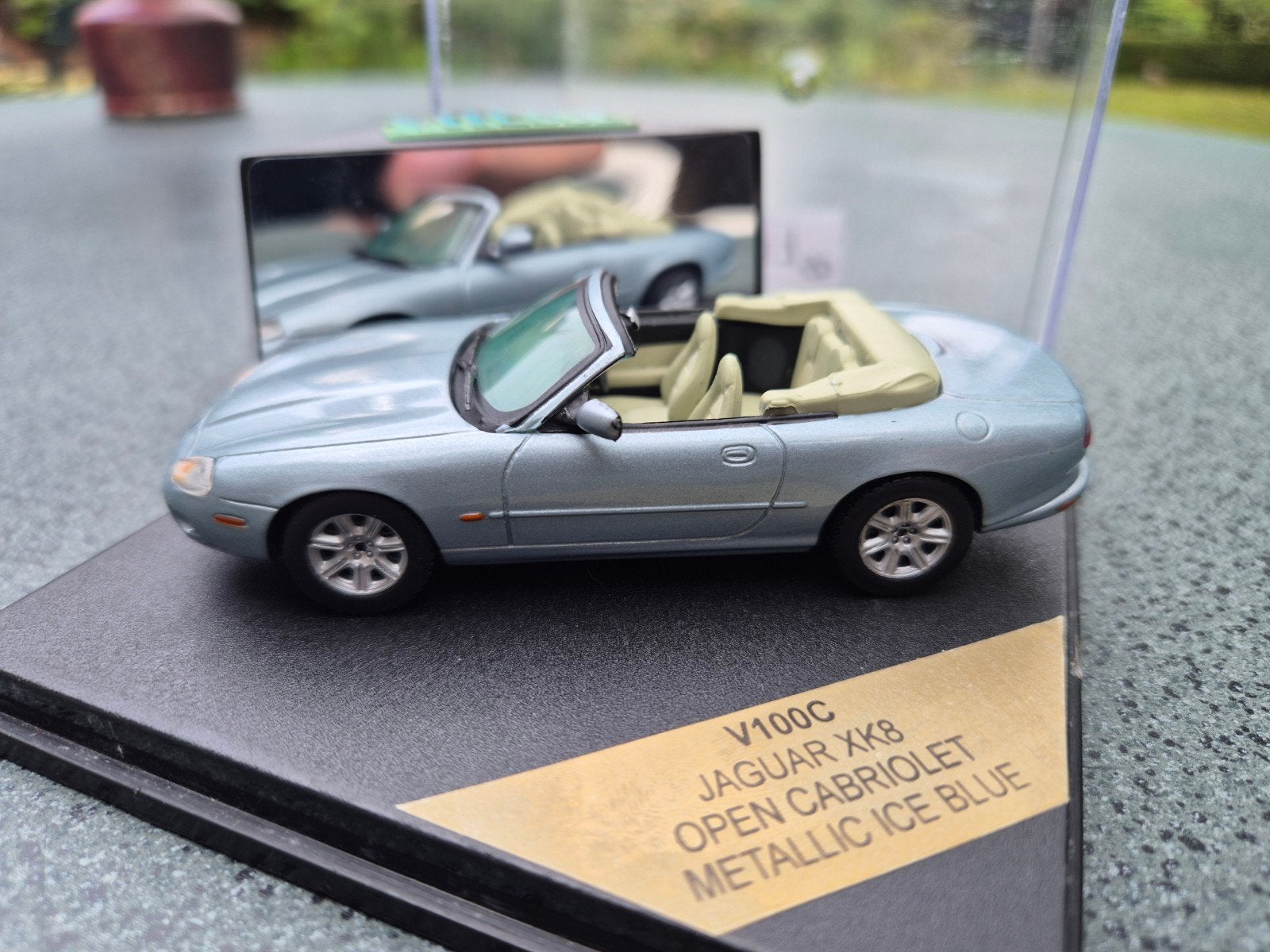 Jaguar XK8 open cabriolet ice blue met. 1/43 Vitesse, Ophalen of Verzenden, Nieuw, Auto, Overige merken