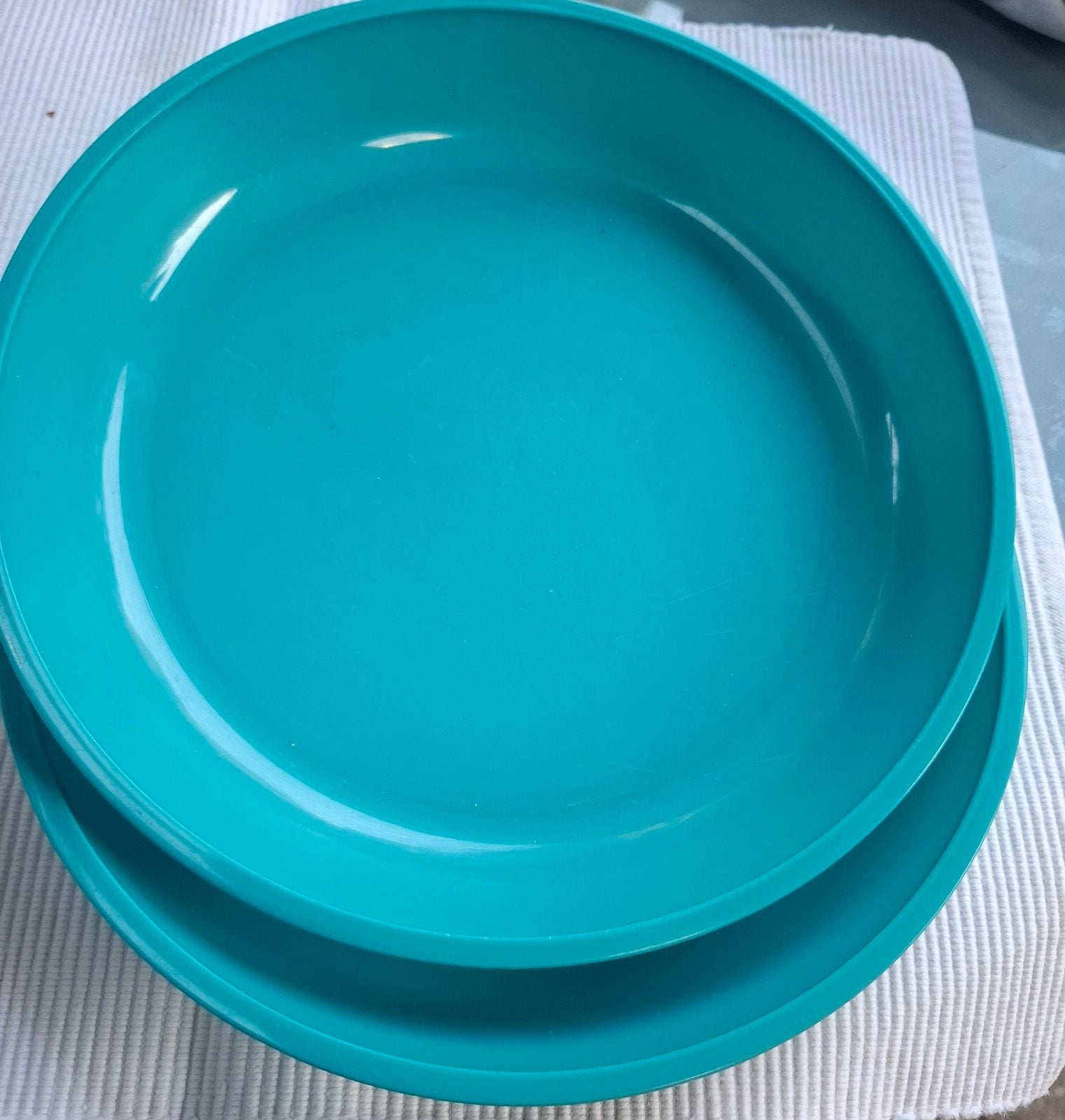 Kunststof camping servies en bestek set, Ophalen of Verzenden