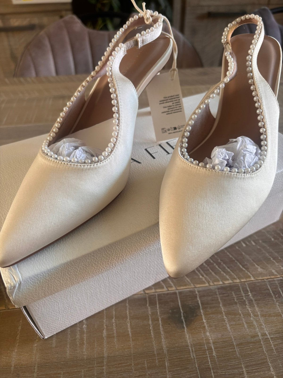 Anna Field Slingbacks 38 size, Ophalen of Verzenden, Nieuw, Wit, Schoenen