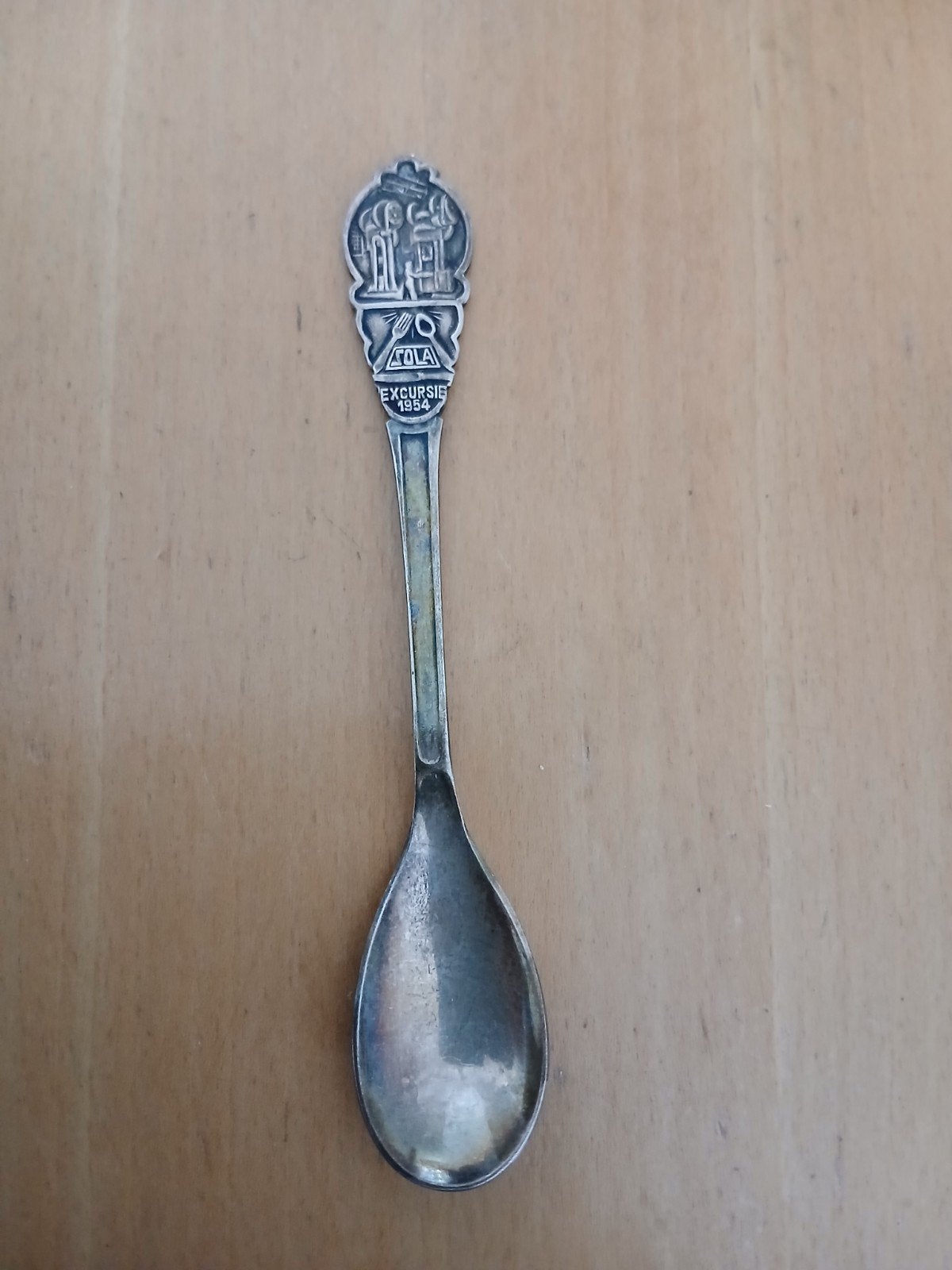 Sola Herinneringslepel "Excursie 1954", Ophalen of Verzenden