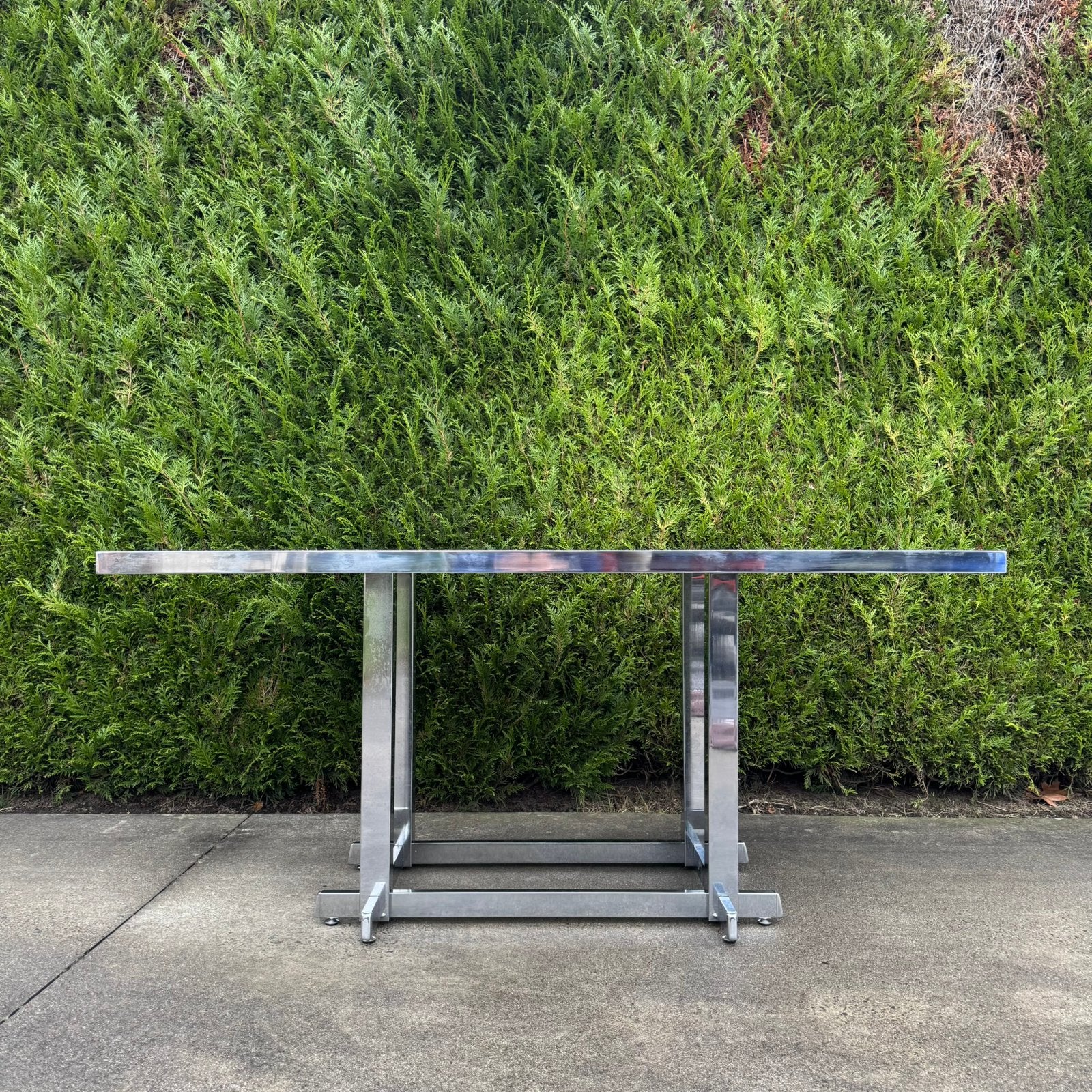 Vintage chrome eettafel, Ophalen, Zo goed als nieuw