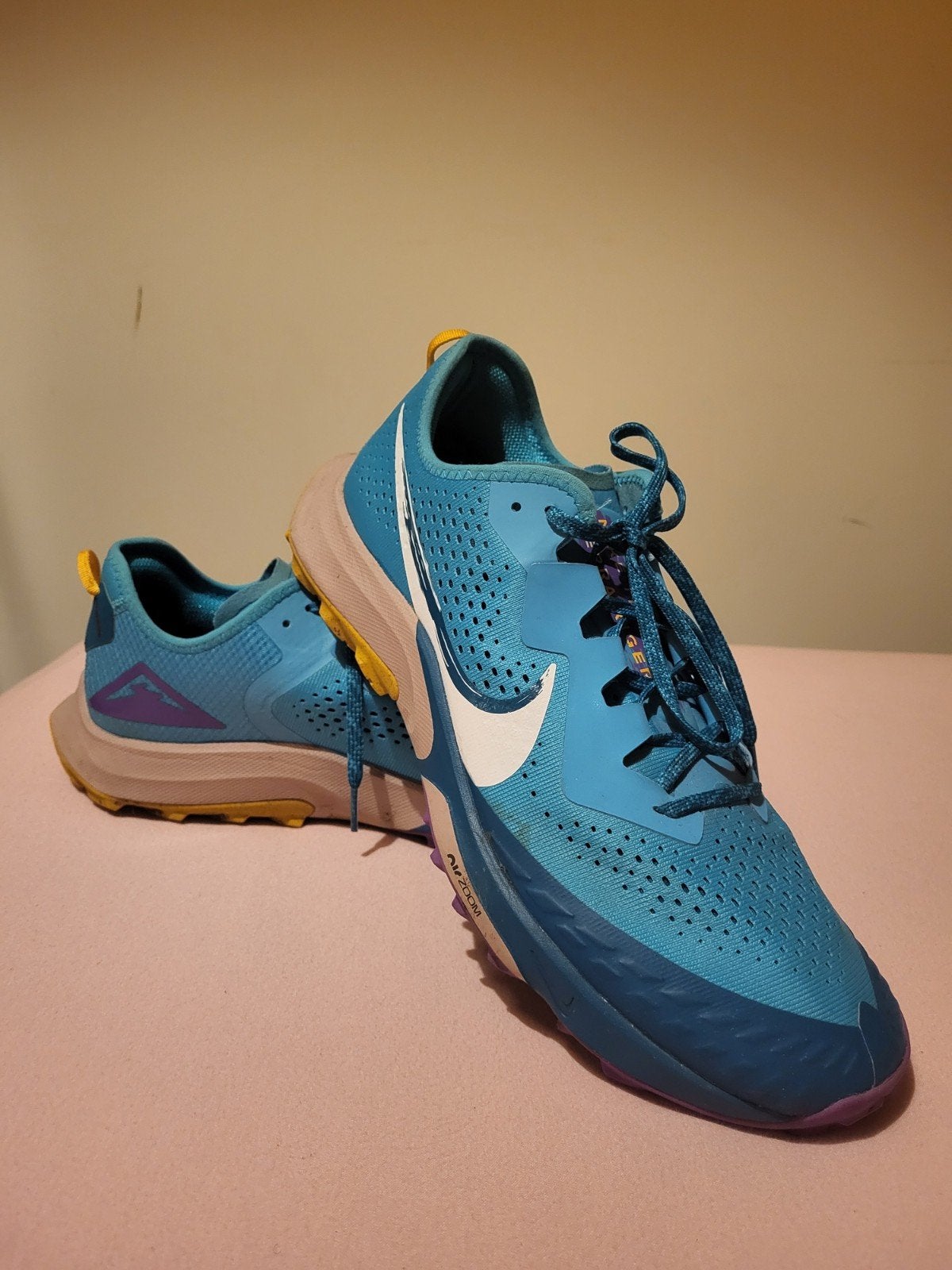 Nike hardloopschoenen - Blauw/Paars maat 47, Ophalen, Blauw, Nike, Gedragen