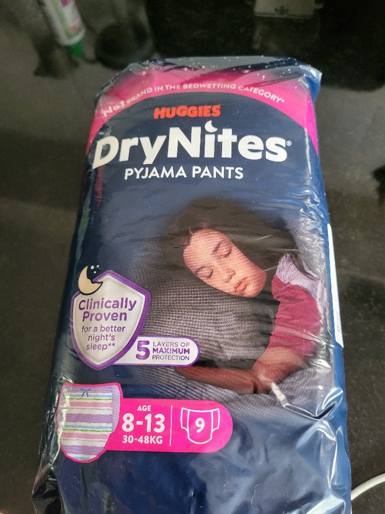 pak Huggies Drynites Grils 8-13 jaar 30-48 kg, Ophalen of Verzenden, Nieuw, Overige typen, Overige merken