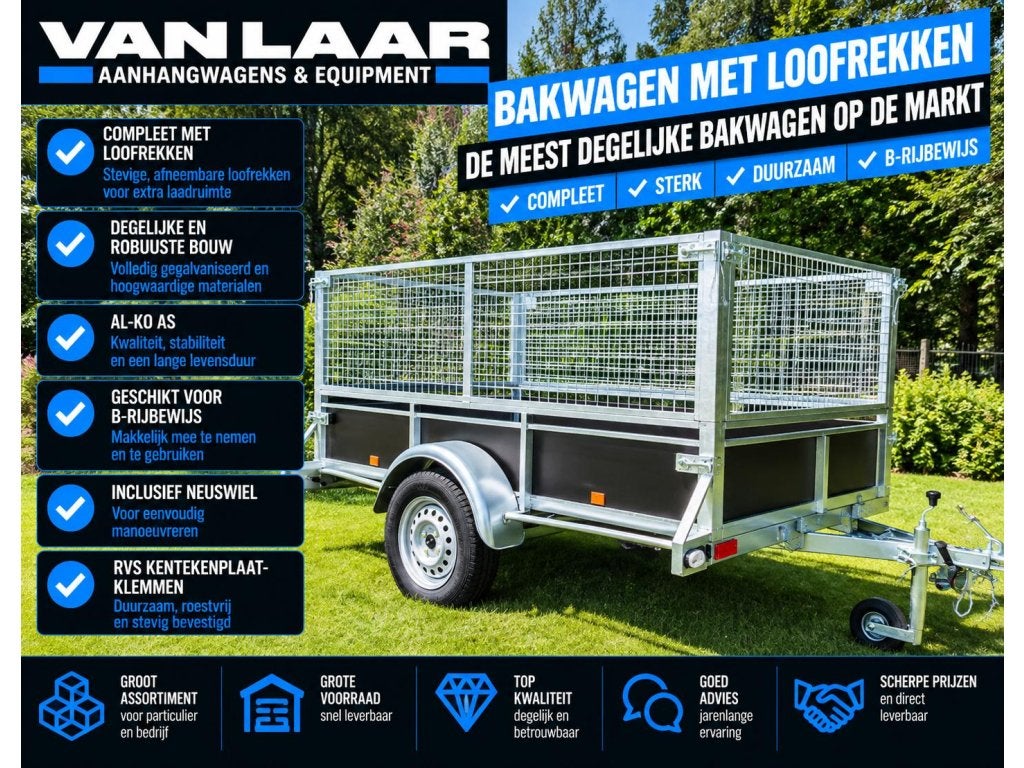 NIEUW Degelijke Bakwagen met loofrekken TOPKWALTEIT, Niet ingevuld, Nieuw, Niet ingevuld, Niet ingevuld