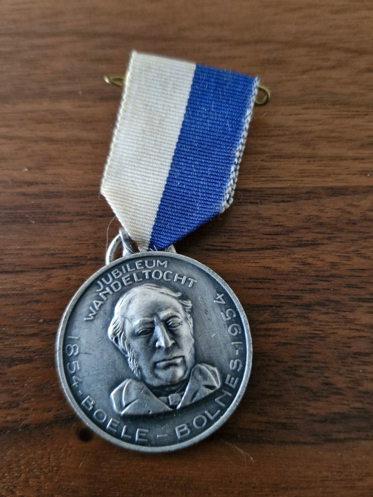 055 Jubileum Wandeltocht Medaille Boele Bolnes 1854-1954, Ophalen of Verzenden, Overige materialen
